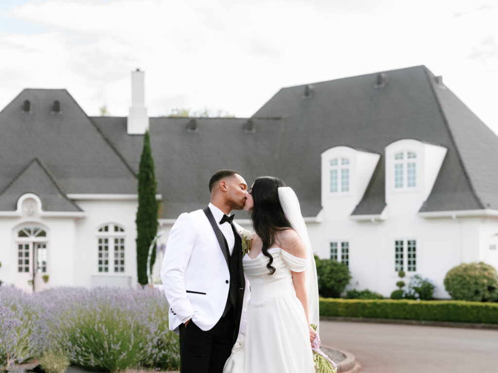 Lavender field wedding in Oregon
